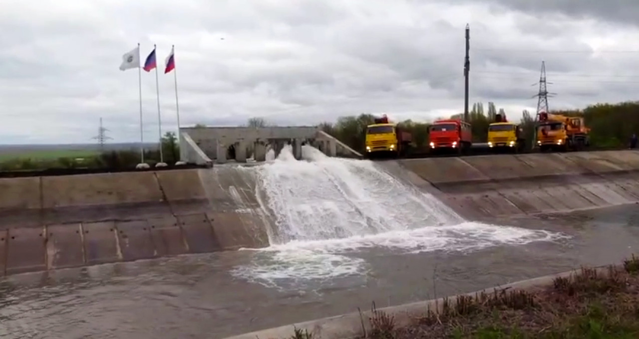 По каналу Дон-Донбасс впервые пустили воду