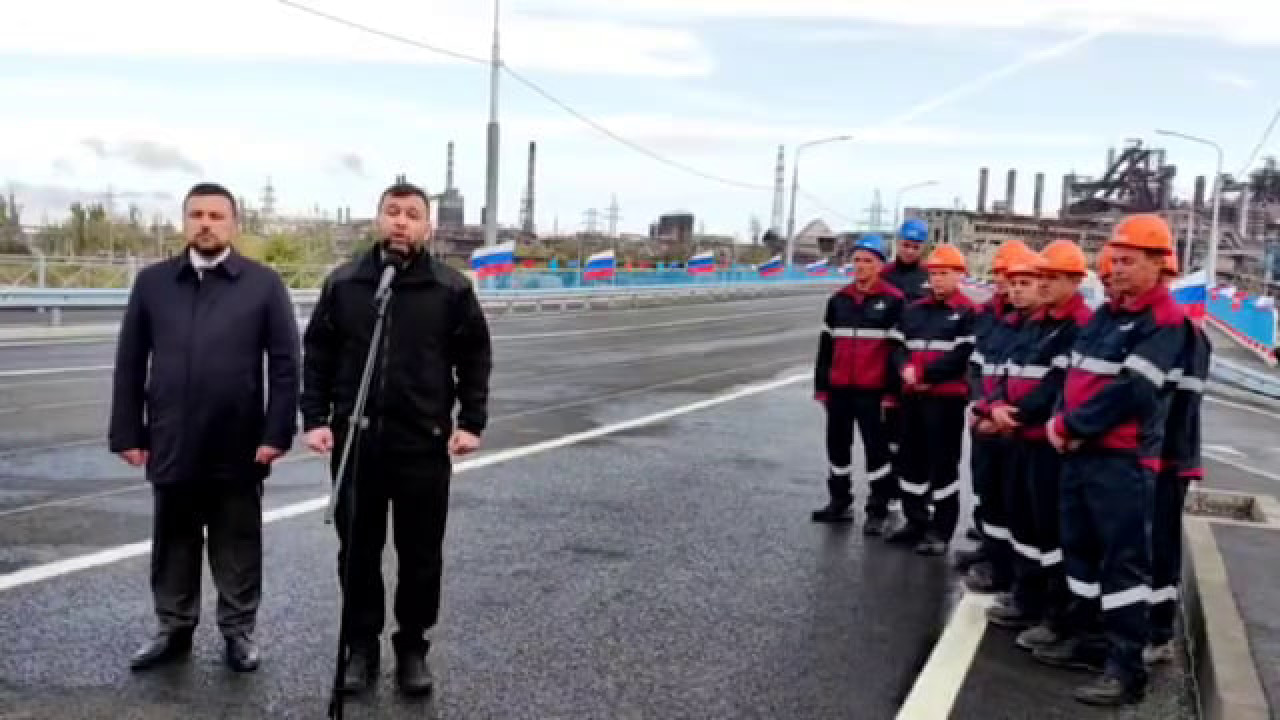 Пушилин доложил Путину об открытии стратегически важного моста в Донбассе
