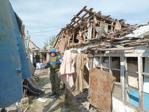 В воздухе сработало неизвестное устройство – в селе под Бахмутским районом погибли пять человек